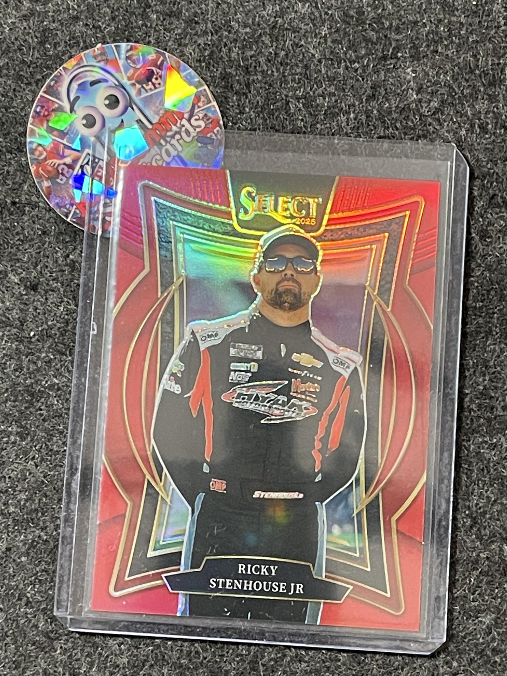 2025 Panini Select #43 Ricky Stenhouse Jr Red Prizms #/125 HYAK Motorsports SN
