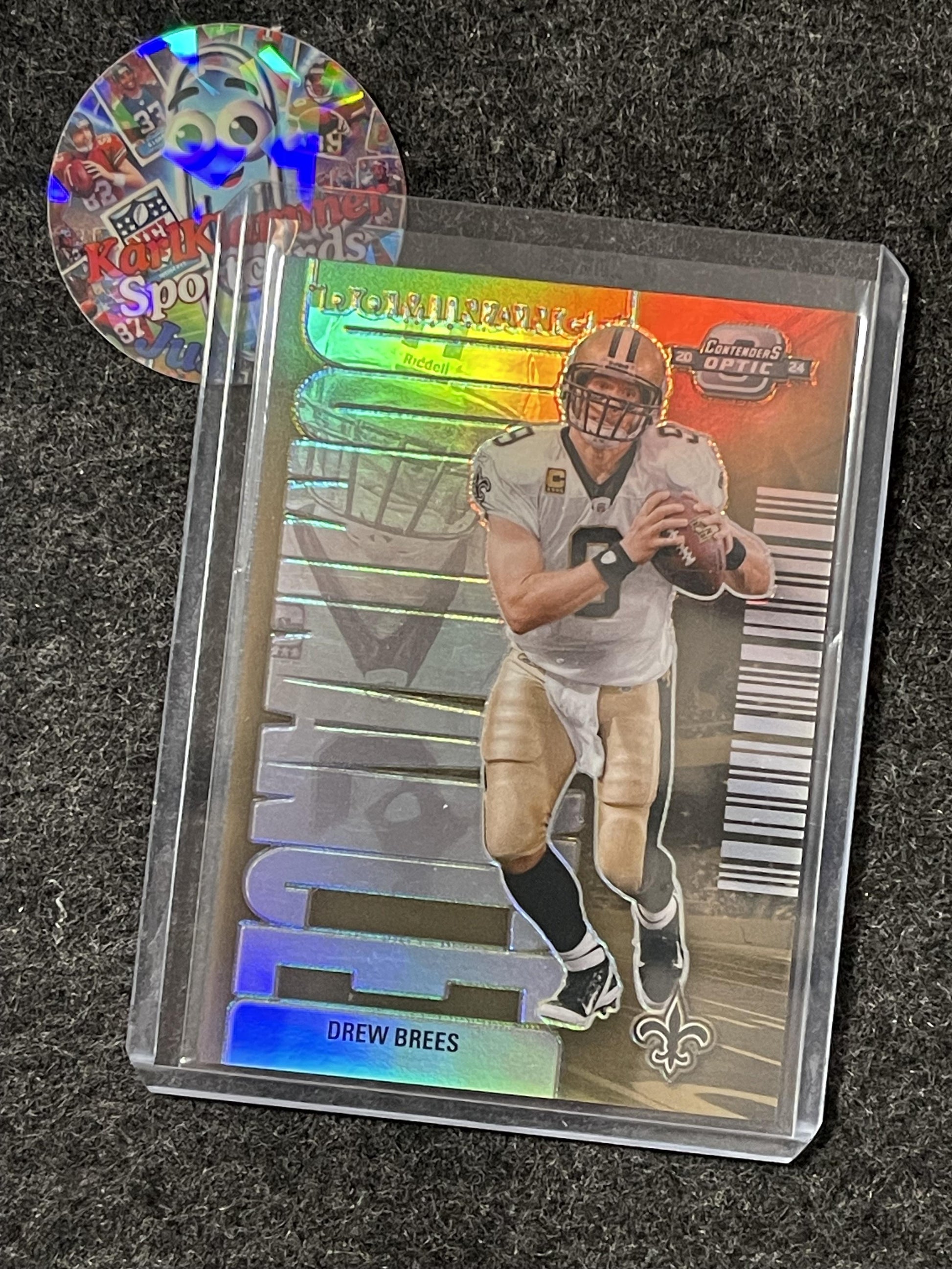 2024 Panini Contenders Optic #DOM-DBS Drew Brees Dominance New Orleans Saints