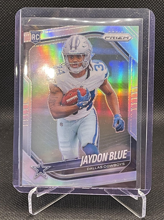 2025 Panini Prizm #325 Jaydon Blue Silver Dallas Cowboys