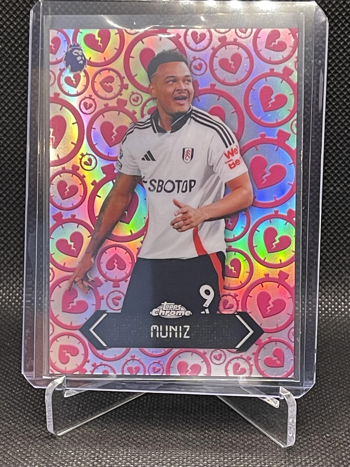 2026 Topps Chrome Premier League #STH-7 Rodrigo Muniz Stoppage Time Heartbreaker Fulham
