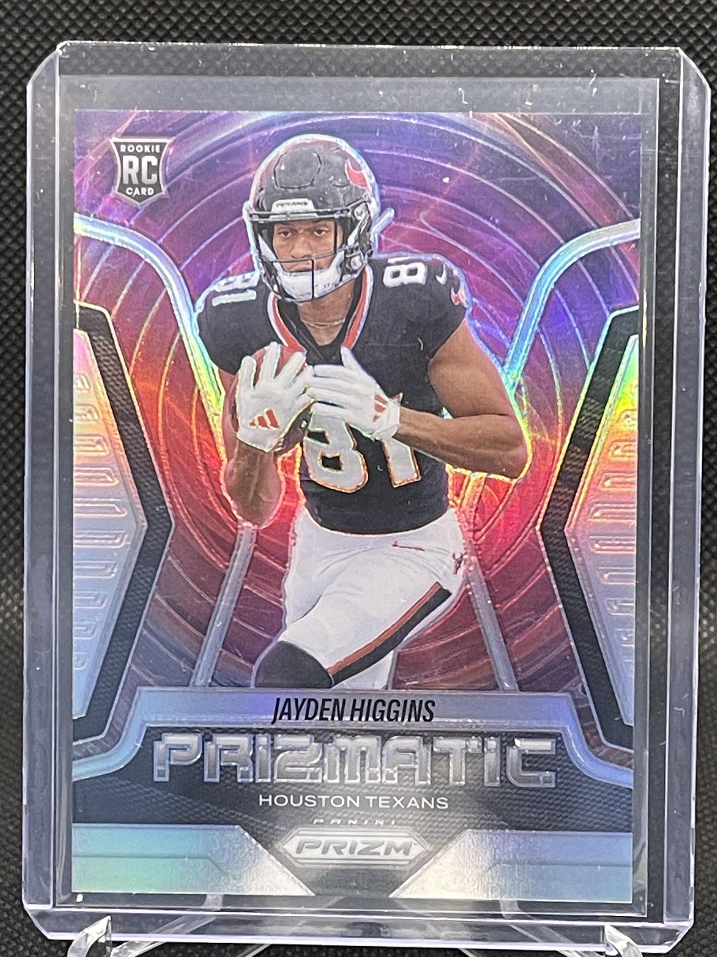 2025 Panini Prizm #3 Jayden Higgins Prizmatic Houston Texans