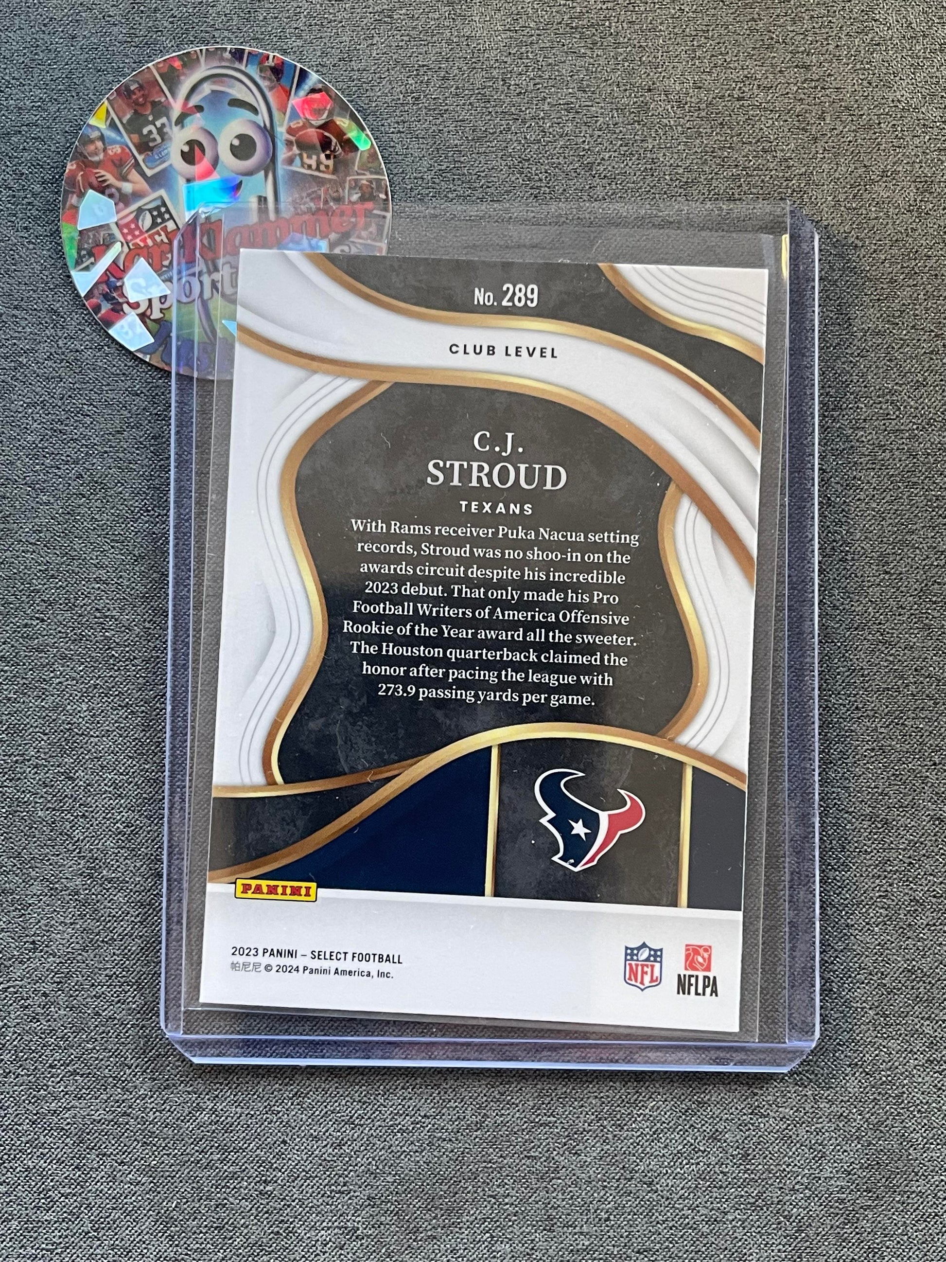 2023 Panini Select #289 C.J. Stroud Houston Texans RC
