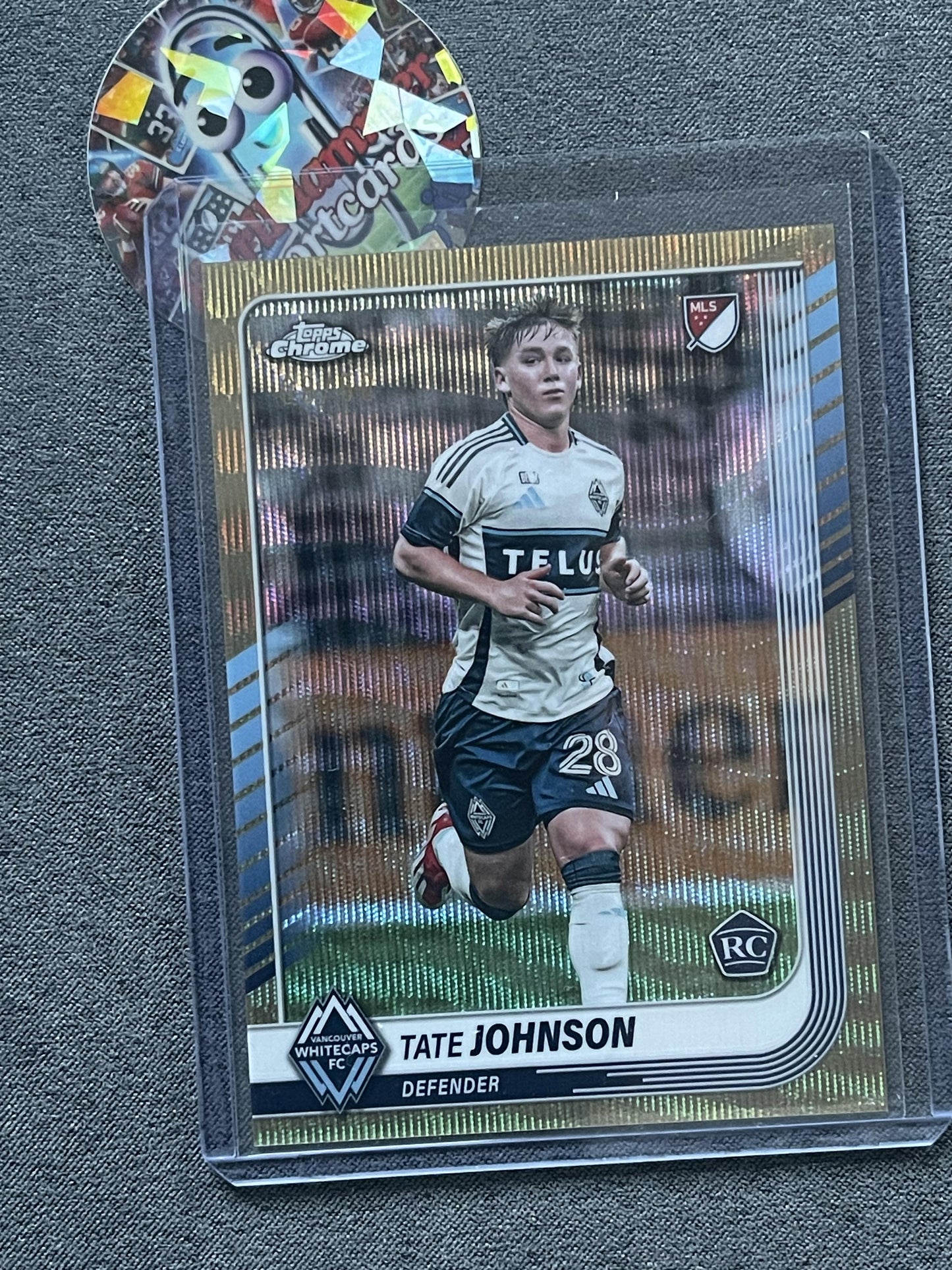 2025 Topps Chrome MLS #142 Tate Johnson Wave Vancouver Whitecaps FC
