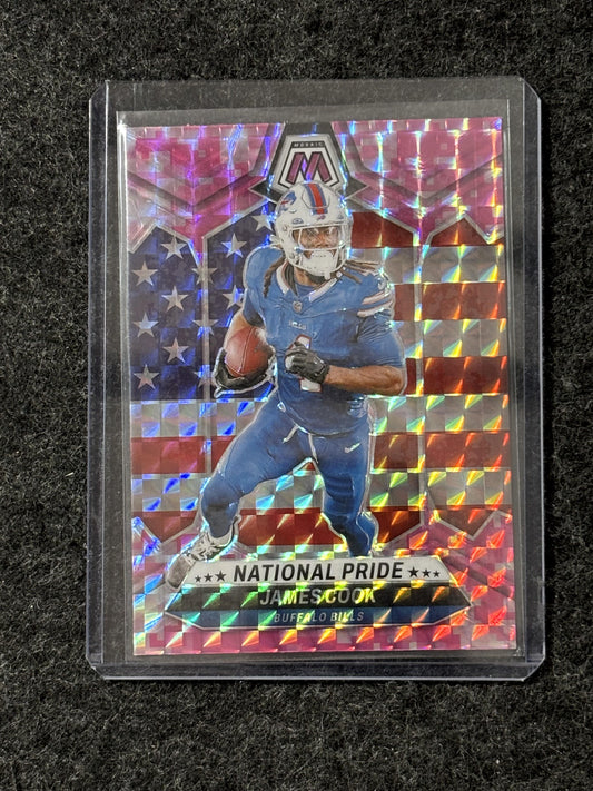 2024 Panini Mosaic #259 James Cook Mosaic Camo Pink Buffalo Bills