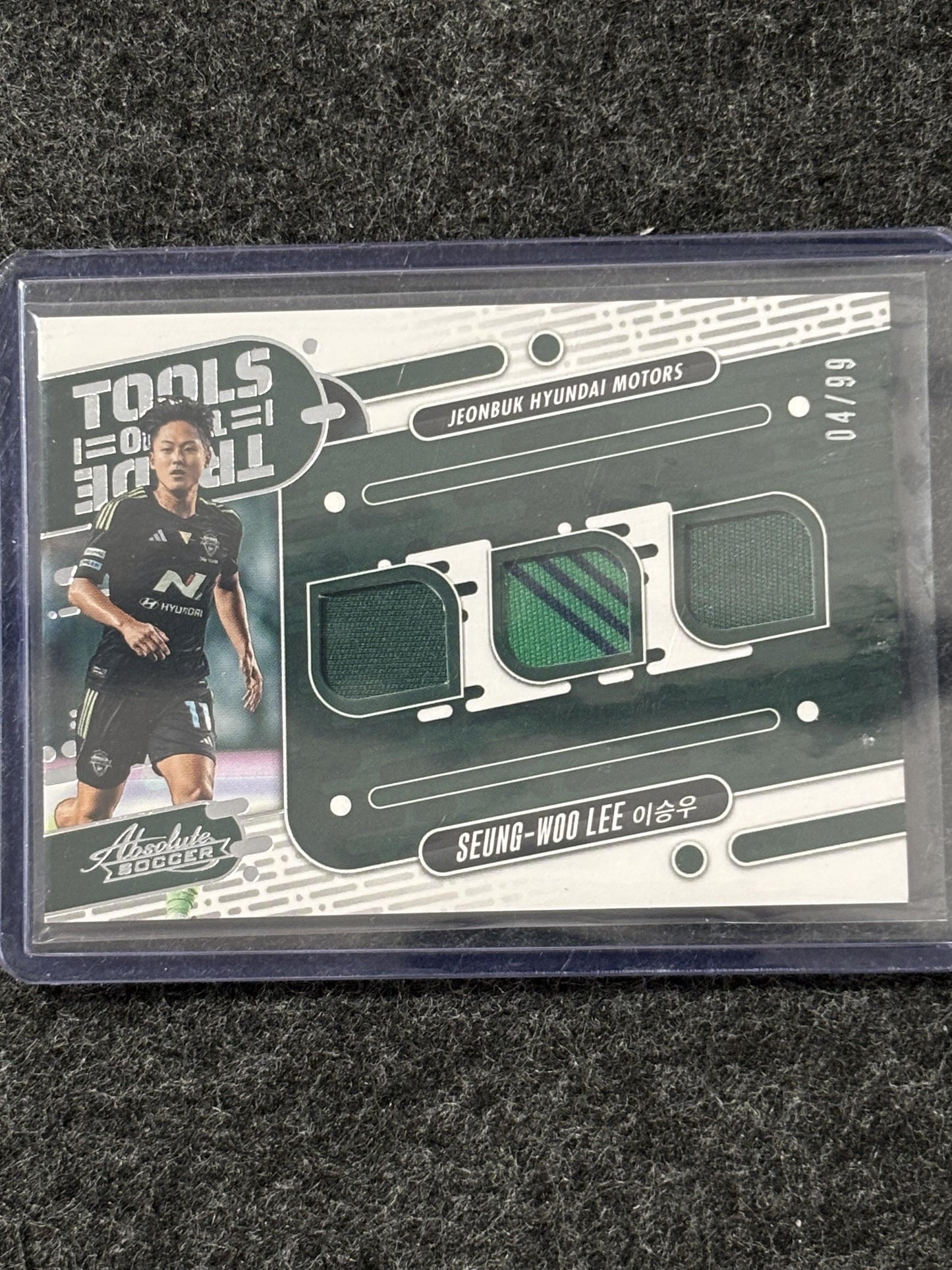 2025 Panini Absolute K League #TT-SWL Seung-Woo Lee Tools of the Trade /99 Suwon FC