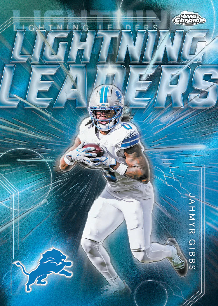 2025 Topps Chrome Football Mega Box | 42 Cards | X-Fractor Hot Pink & Lime Green