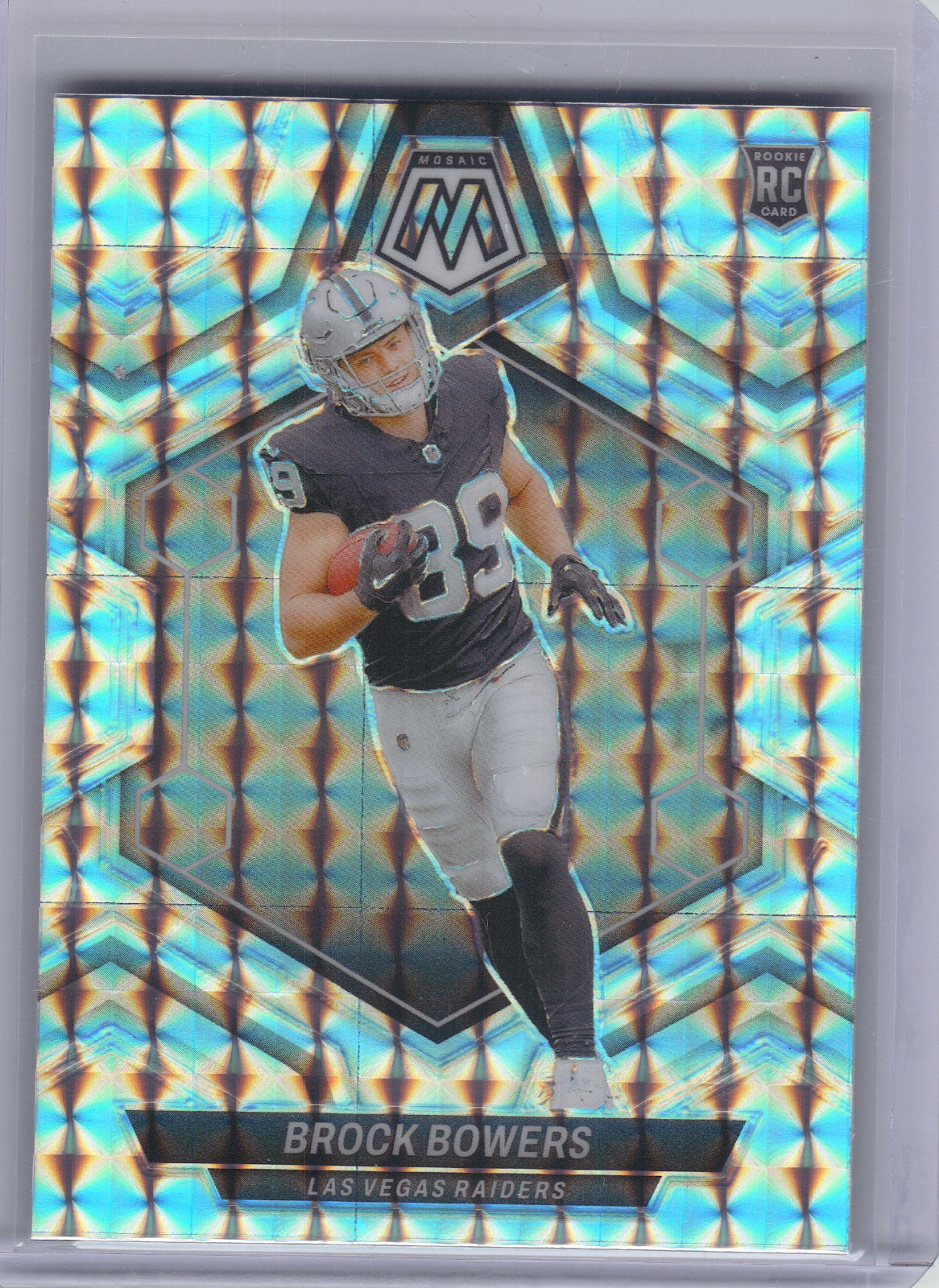 Brock Bowers Las Vegas Raiders 2024 Panini Mosaic - Mosaic #313
