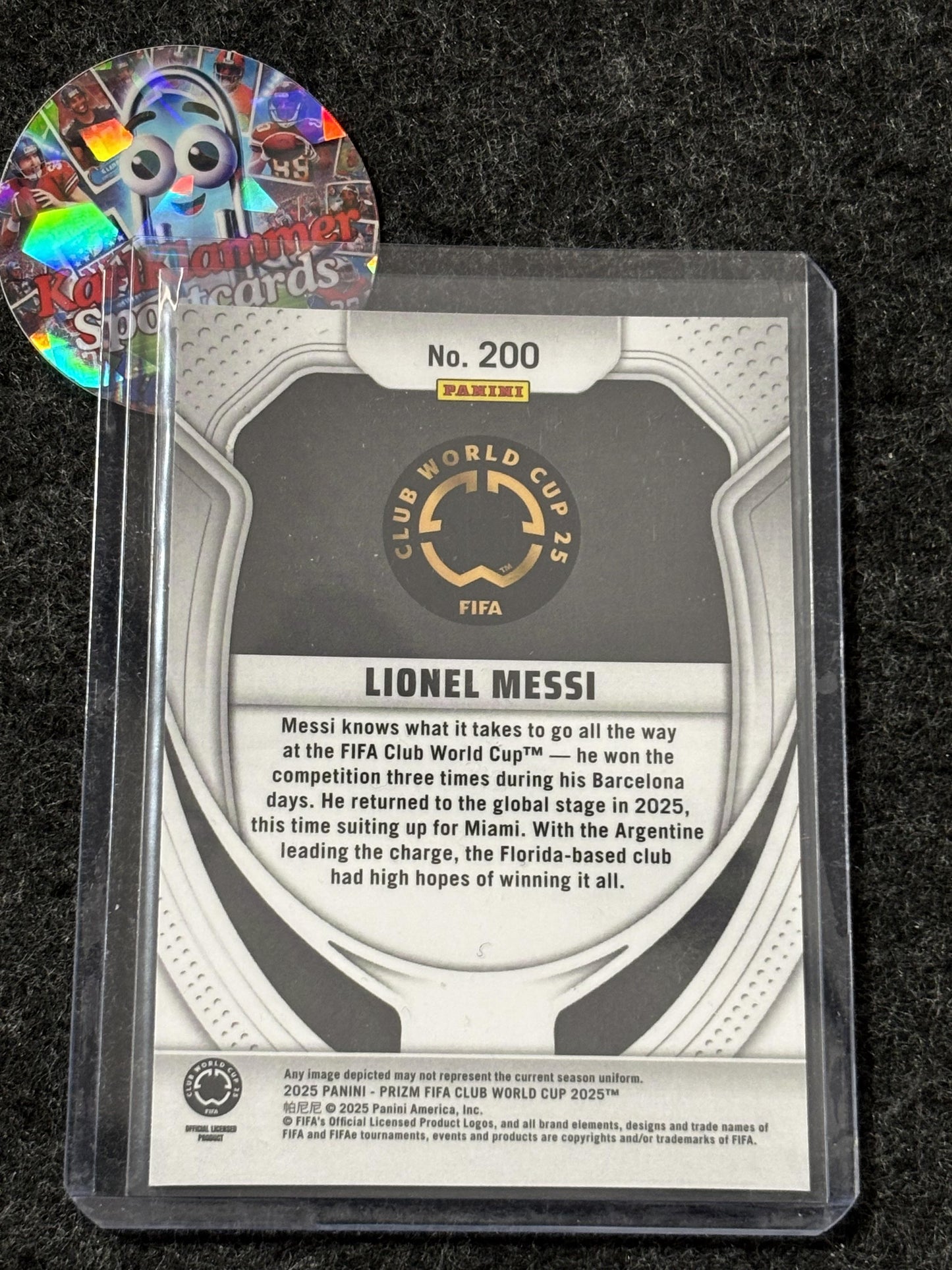 2025 Panini Prizm FIFA Club World Cup #200 Lionel Messi Inter Miami CF