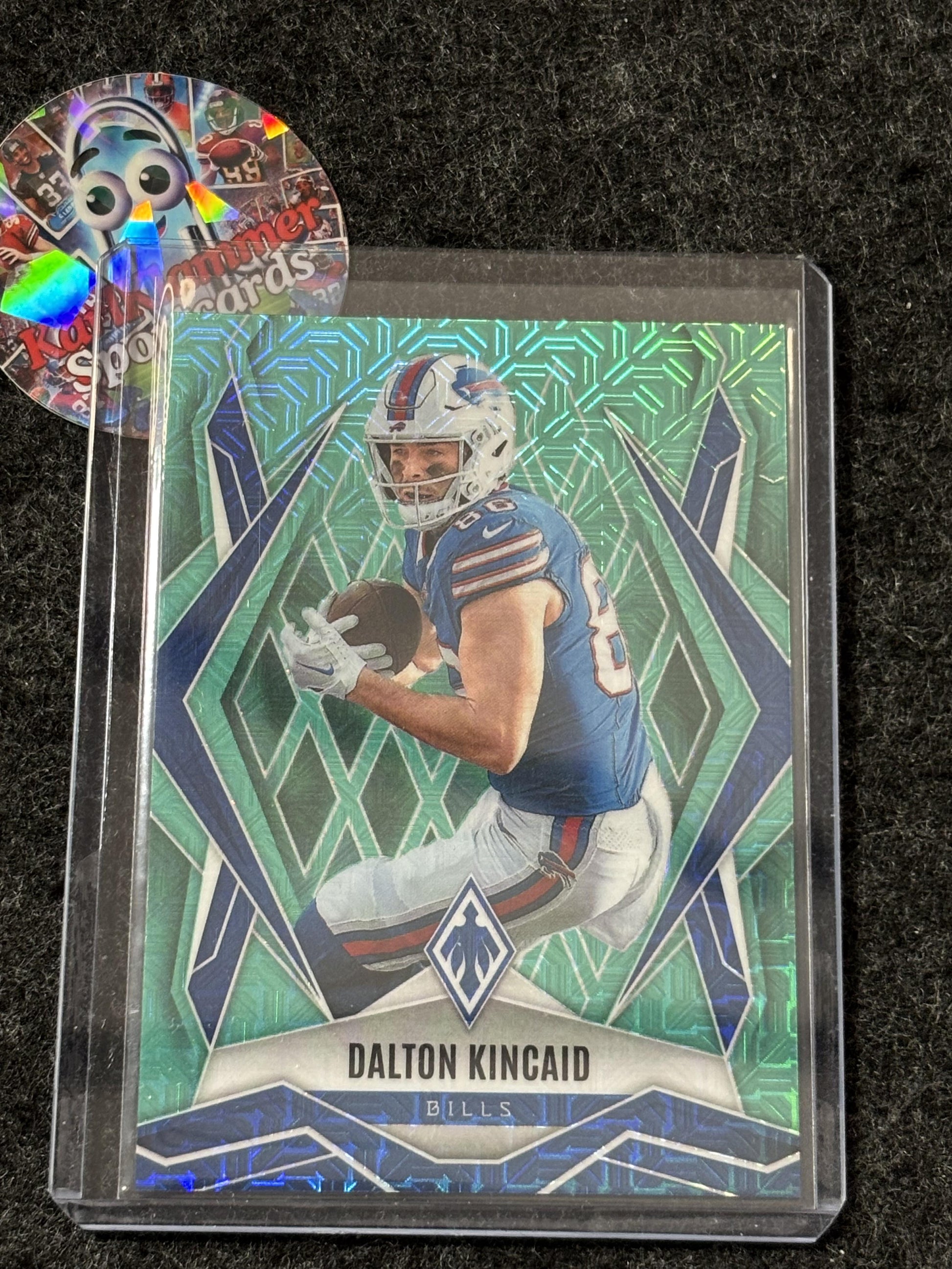2025 Panini Phoenix #122 Dalton Kincaid Teal Mojo Prizm #/50 Buffalo Bills SN