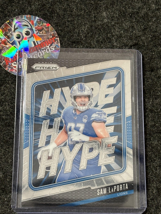2024 Panini Prizm #14 Sam LaPorta Hype Detroit Lions