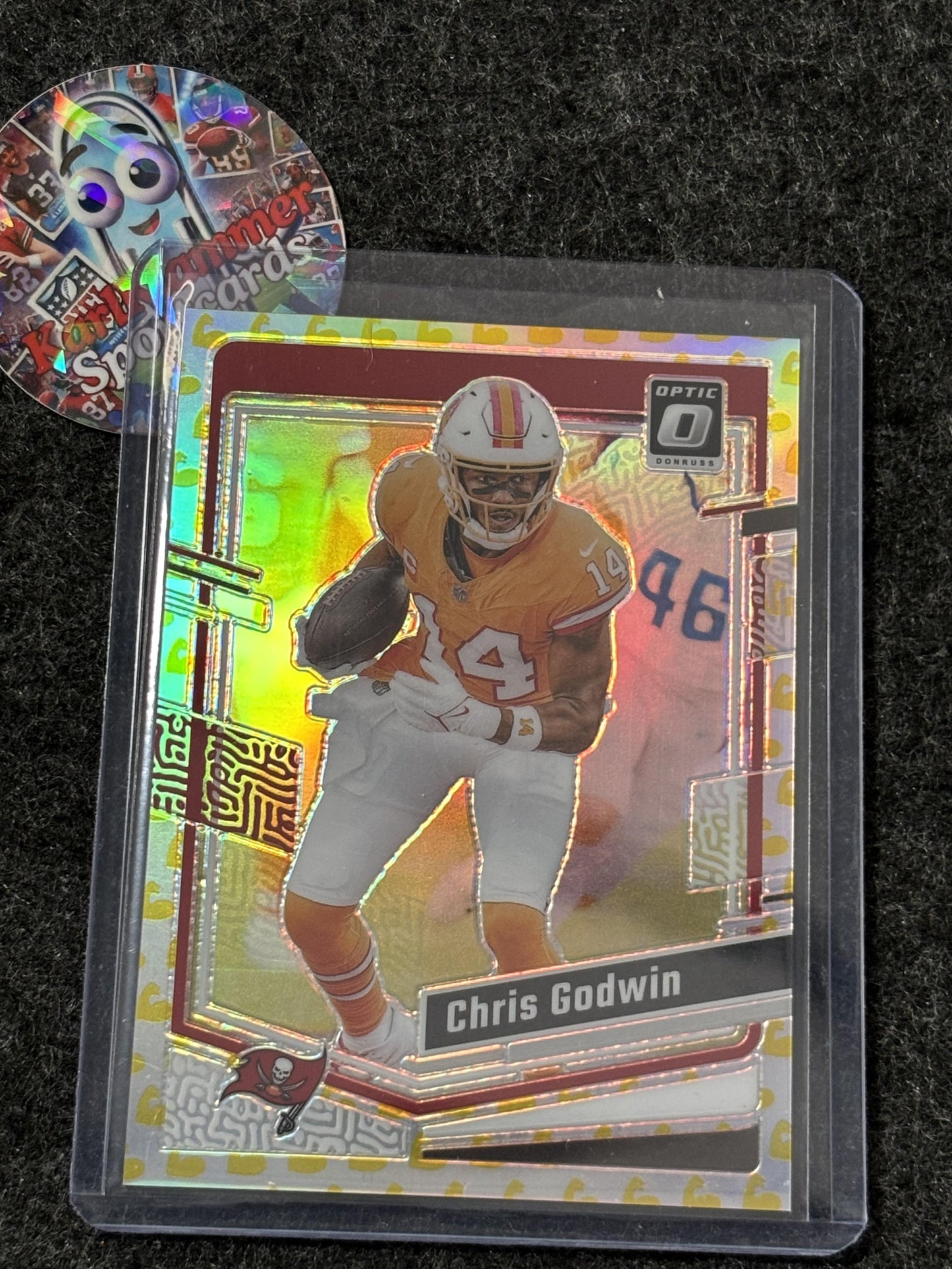 2023 Donruss Optic #182 Chris Godwin Flex #/149 Tampa Bay Buccaneers SN