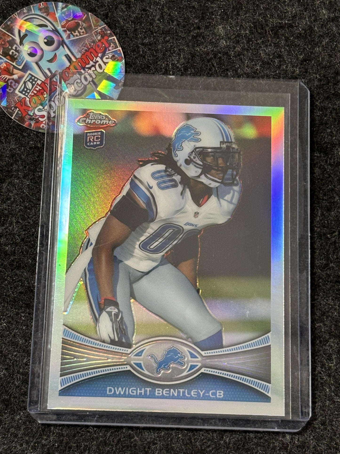 2012 Topps Chrome #90 Dwight Bentley Refractors Detroit Lions RC