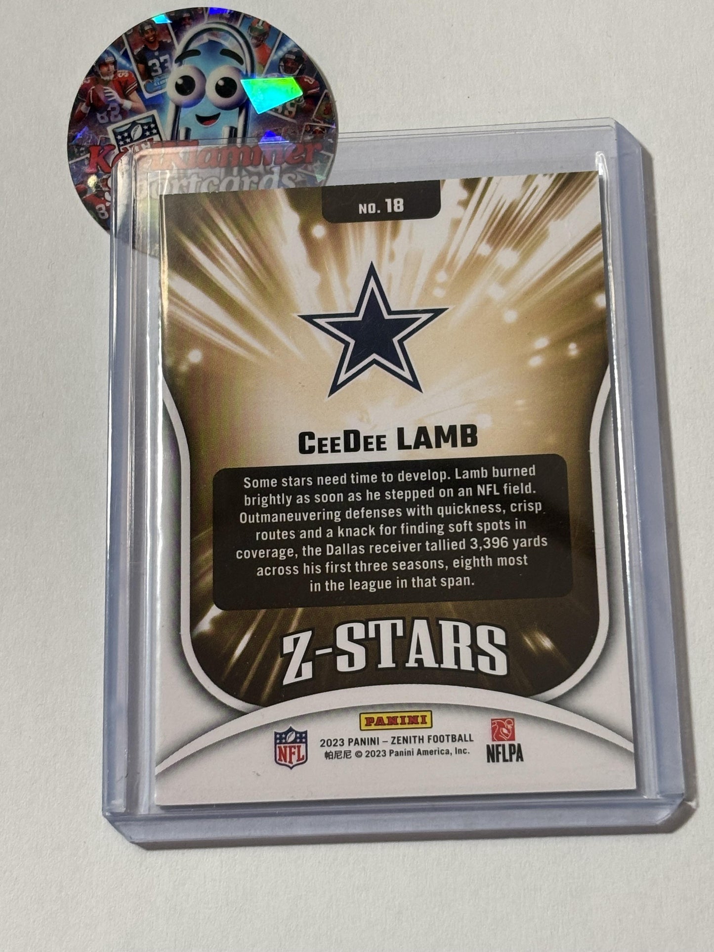 2023 Panini Zenith #18 CeeDee Lamb Z-Stars Dallas Cowboys