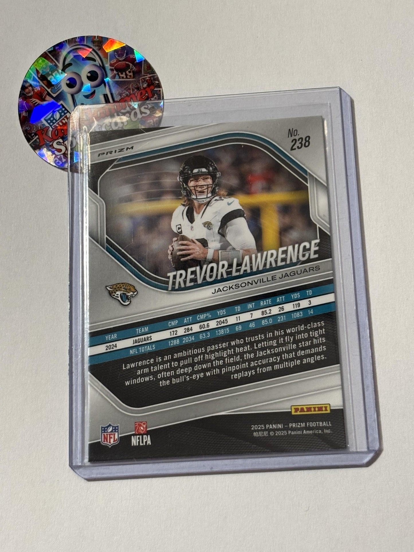 2025 Panini Prizm #238 Trevor Lawrence Silver Jacksonville Jaguars