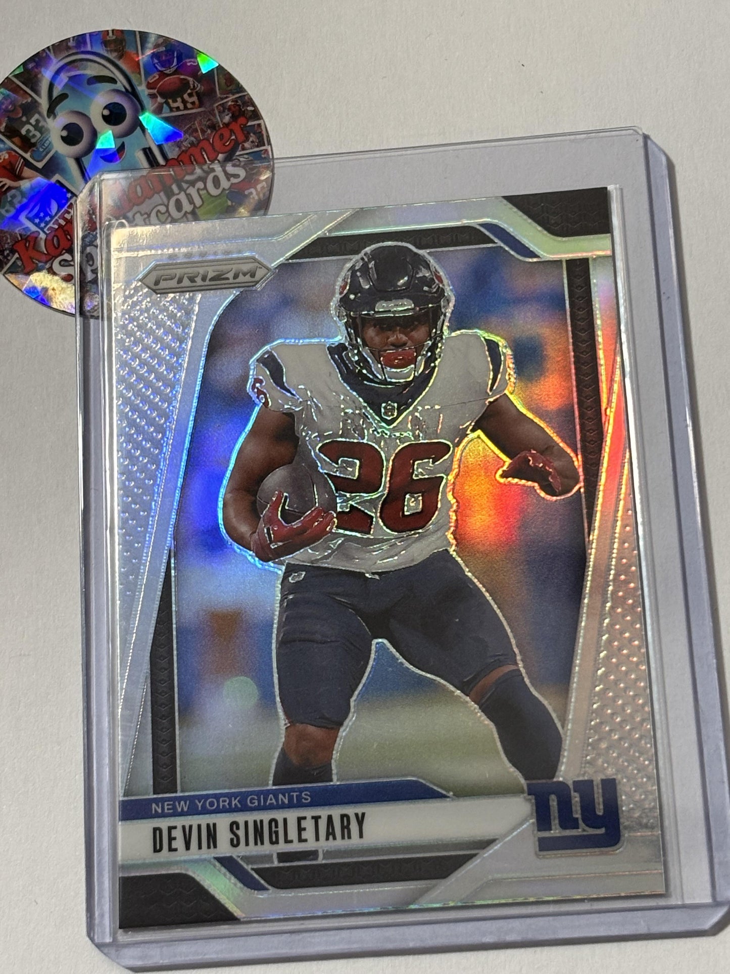 2024 Panini Prizm #213 Devin Singletary Autographs Silver Prizm New York Giants AU
