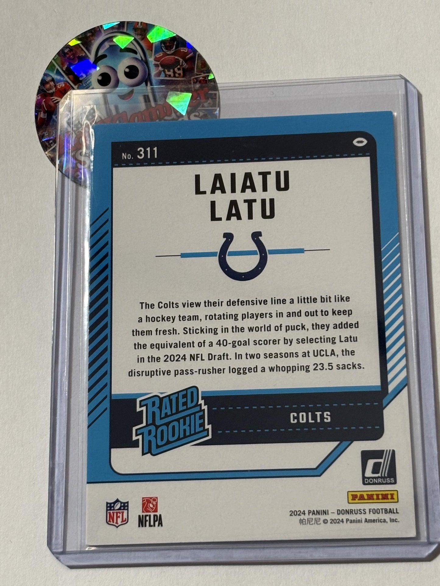2024 Donruss #311 Laiatu Latu Indianapolis Colts RC