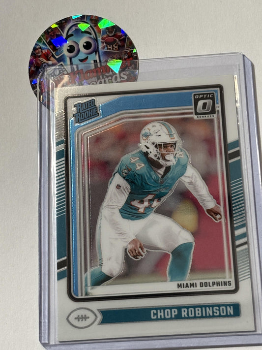 2024 Donruss Optic #219 Chop Robinson Holo Miami Dolphins