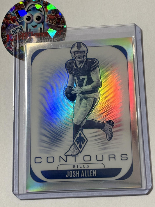 2025 Panini Phoenix #4 Josh Allen Contours Buffalo Bills