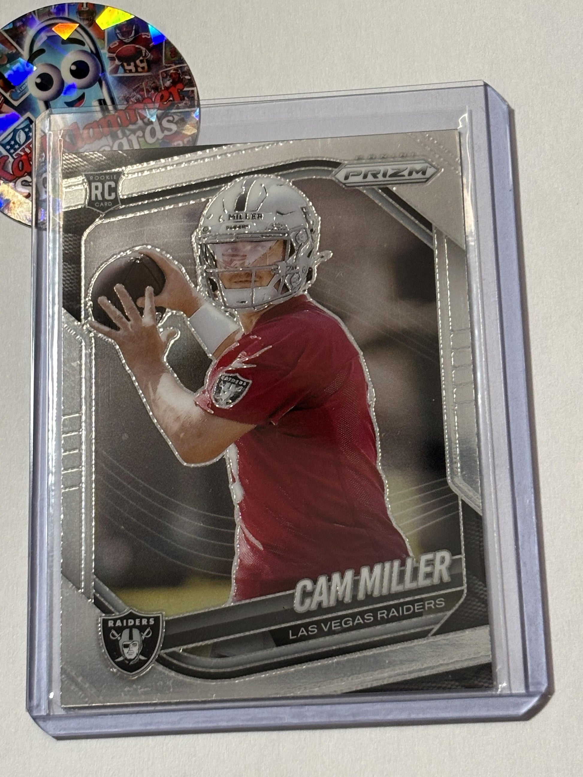 2025 Panini Prizm #362 Cam Miller Las Vegas Raiders RC