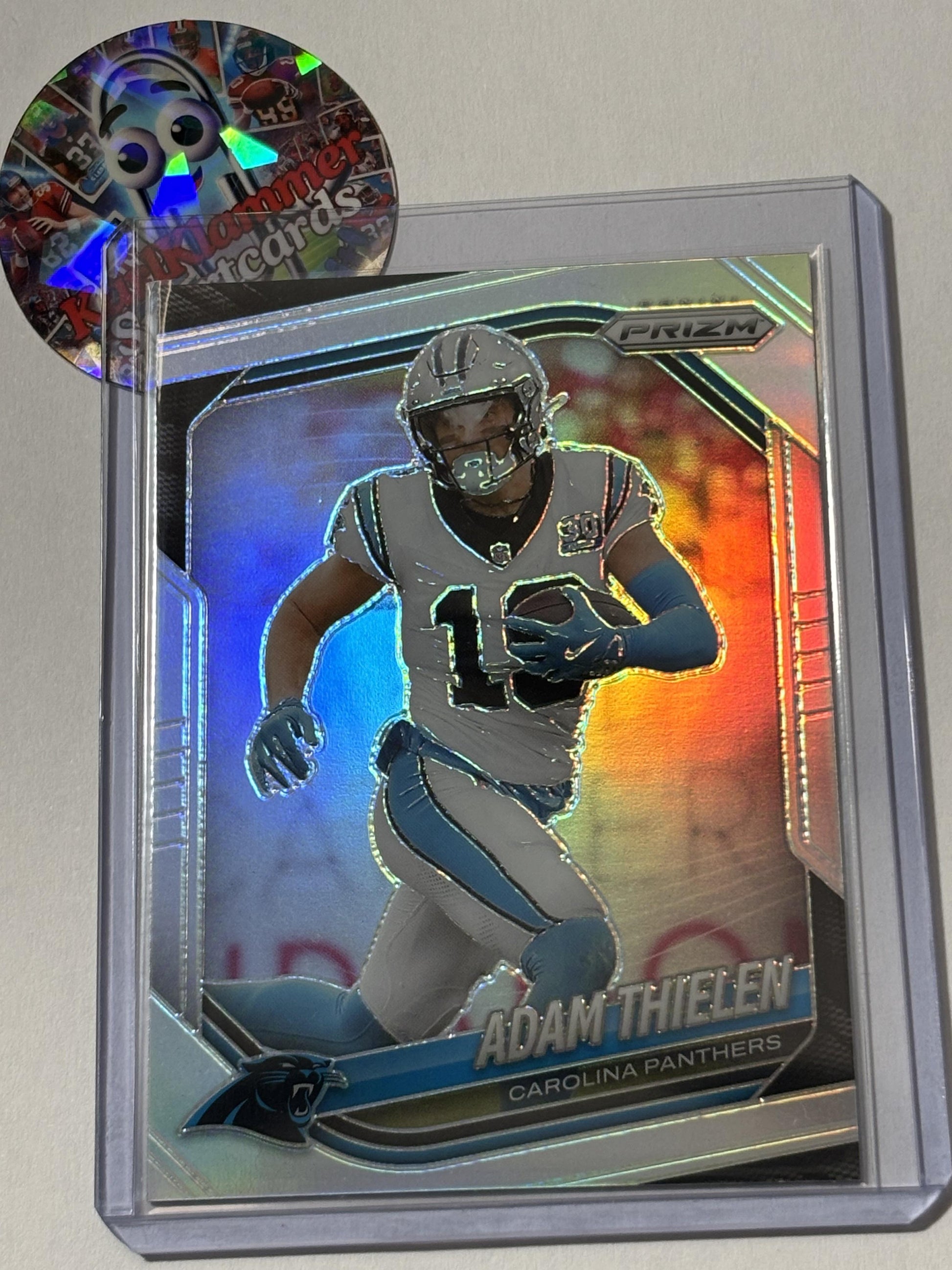 2025 Panini Prizm #189 Adam Thielen Silver Carolina Panthers