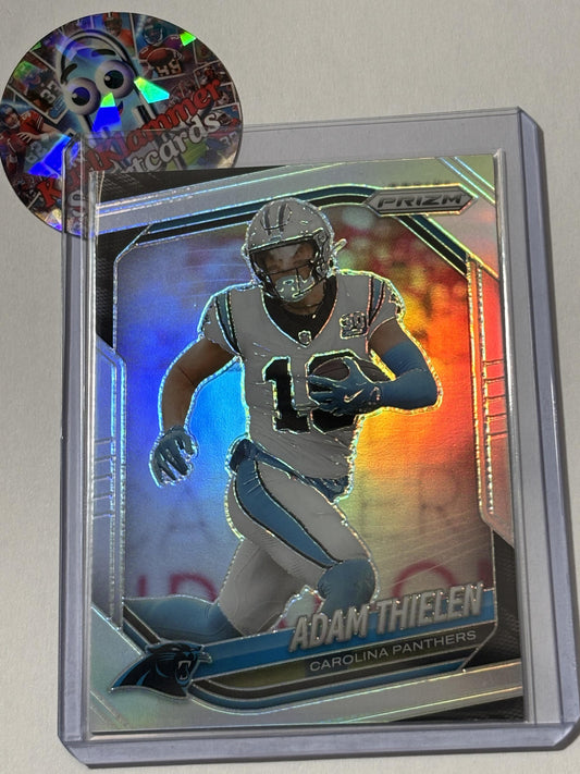2025 Panini Prizm #189 Adam Thielen Silver Carolina Panthers