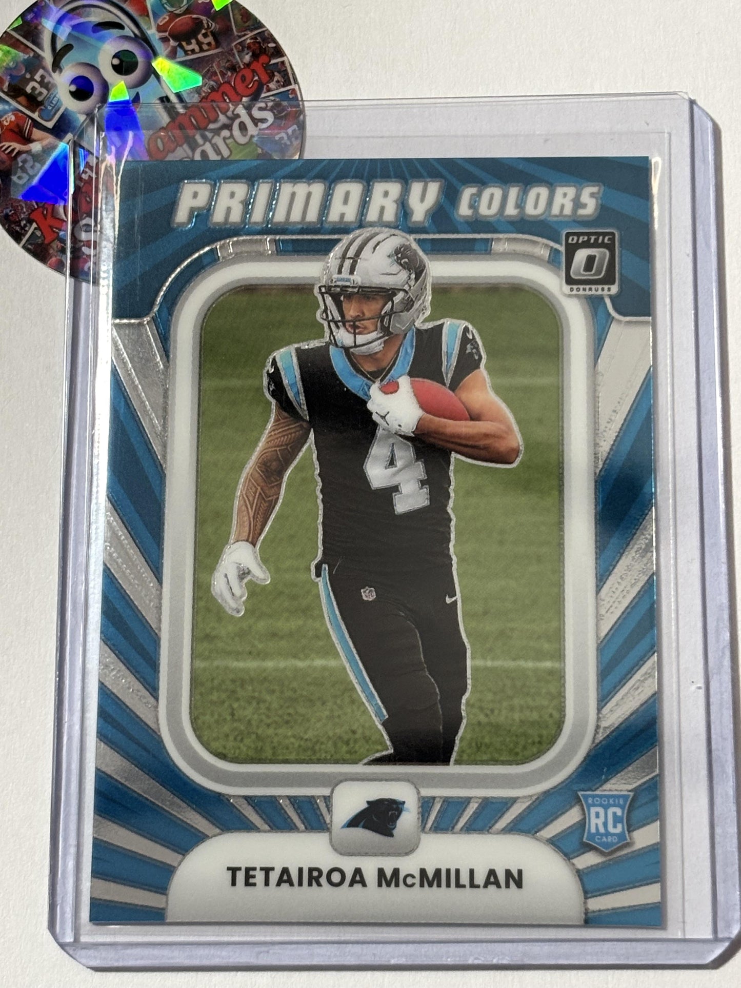 2025 Donruss Optic #7 Tetairoa McMillan Rookie Primary Colors Carolina Panthers