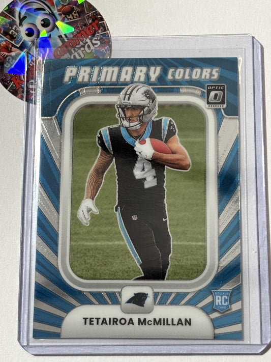 2025 Donruss Optic #7 Tetairoa McMillan Rookie Primary Colors Carolina Panthers