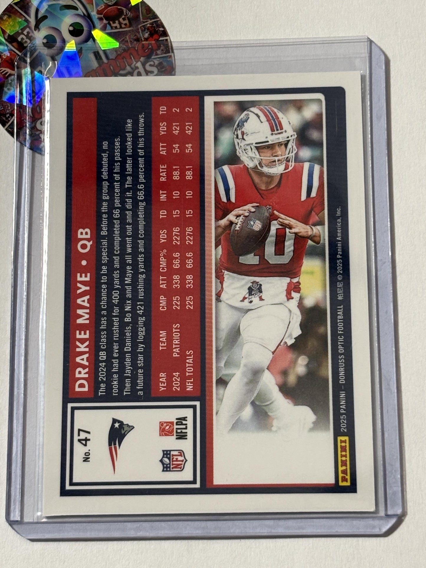 2025 Donruss Optic #47 Drake Maye New England Patriots
