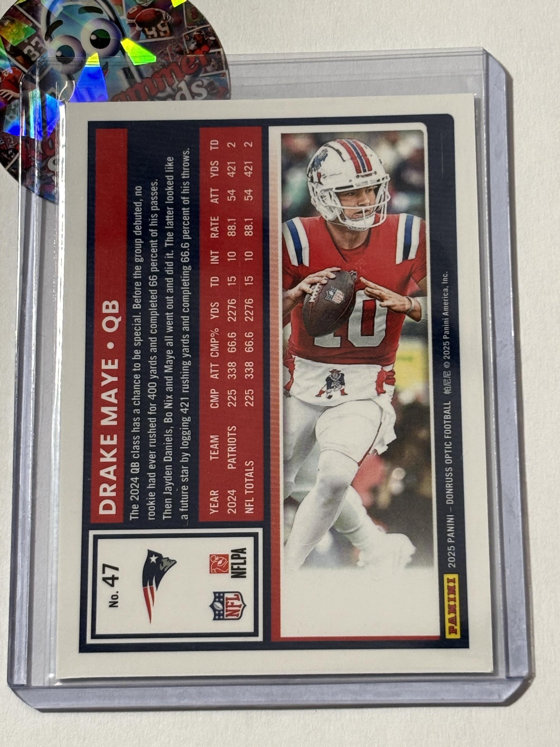 2025 Donruss Optic #47 Drake Maye New England Patriots
