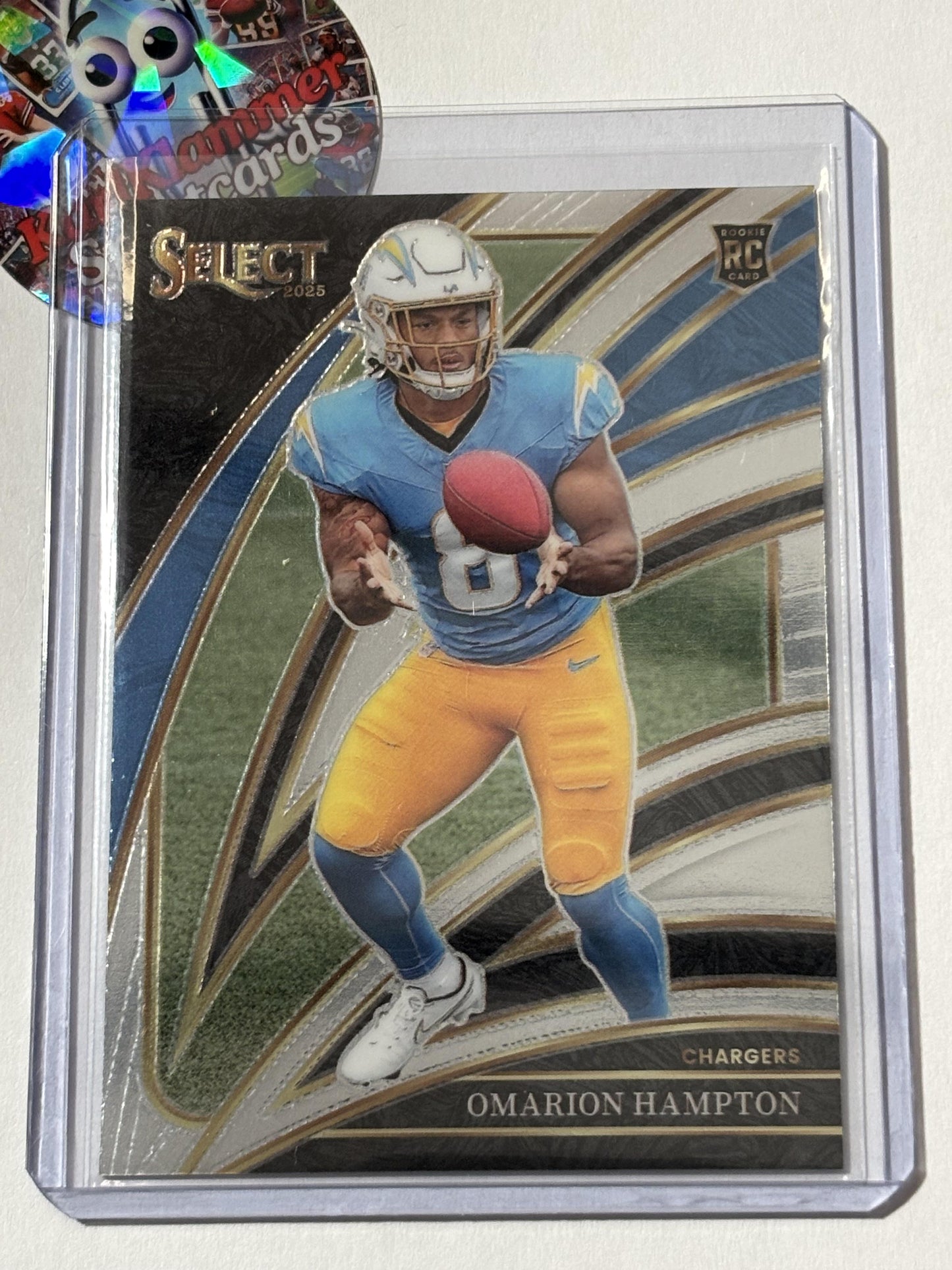 2025 Panini Select #202 Omarion Hampton Los Angeles Chargers