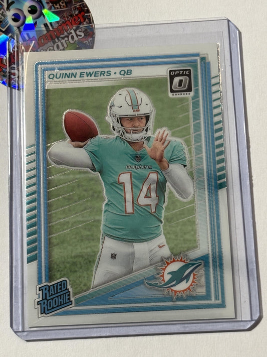 2025 Donruss Optic #213 Quinn Ewers Miami Dolphins RC