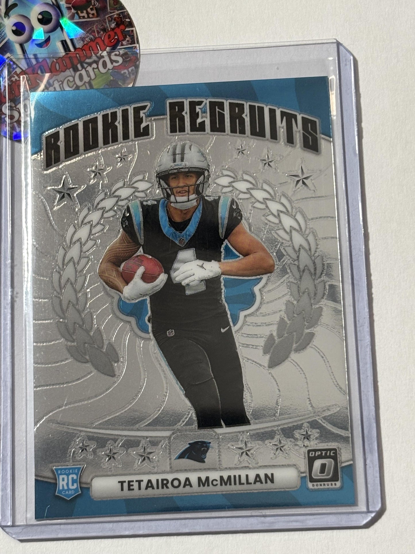 2025 Donruss Optic #17 Tetairoa McMillan Rookie Recruits Carolina Panthers
