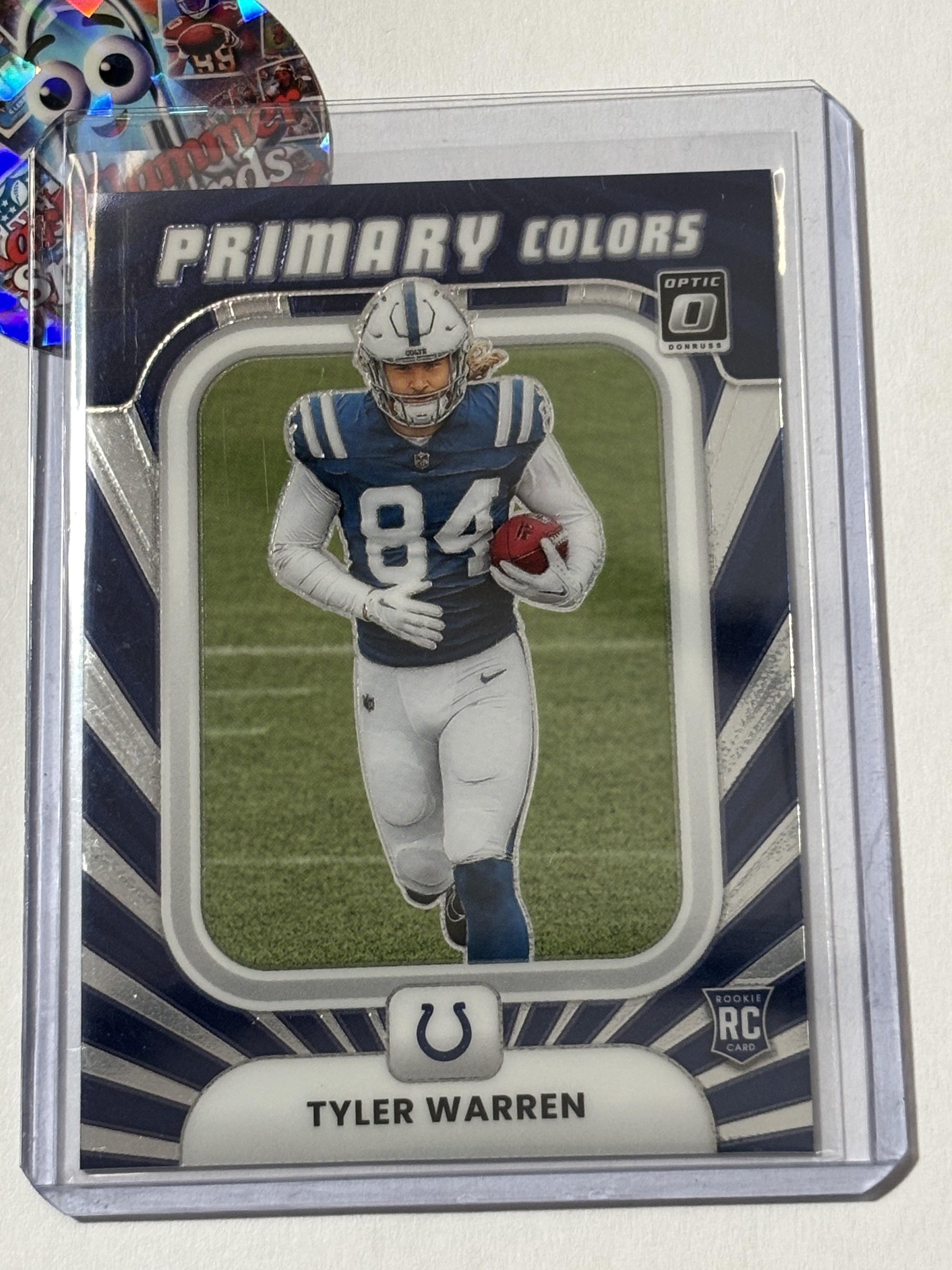 2025 Donruss Optic #16 Tyler Warren Rookie Primary Colors Indianapolis Colts