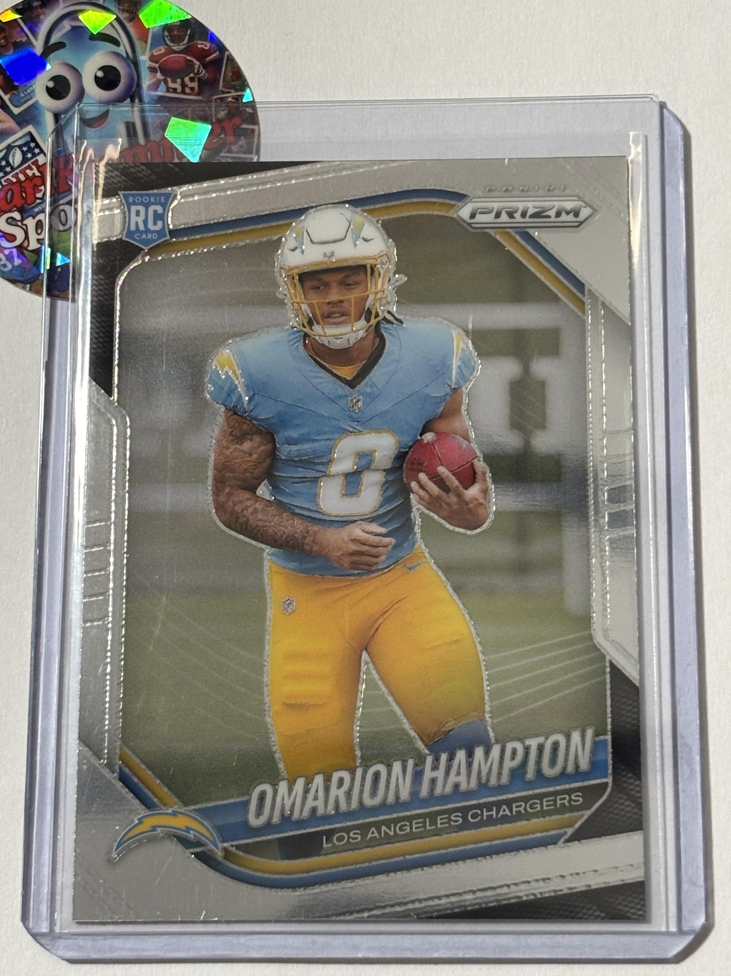 2025 Panini Prizm #355 Omarion Hampton Los Angeles Chargers RC