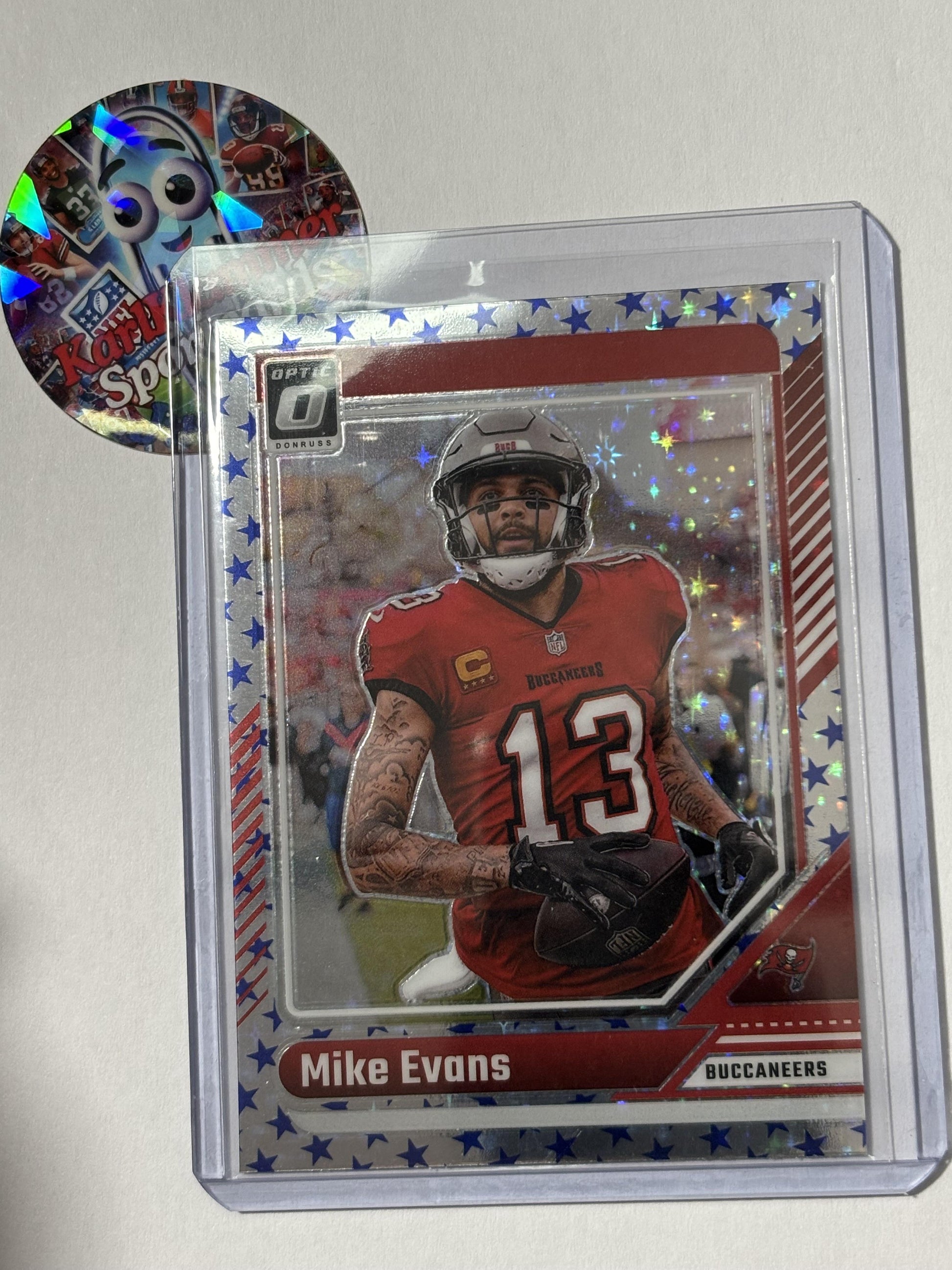 2023 Donruss Optic #186 Mike Evans Stars Tampa Bay Buccaneers