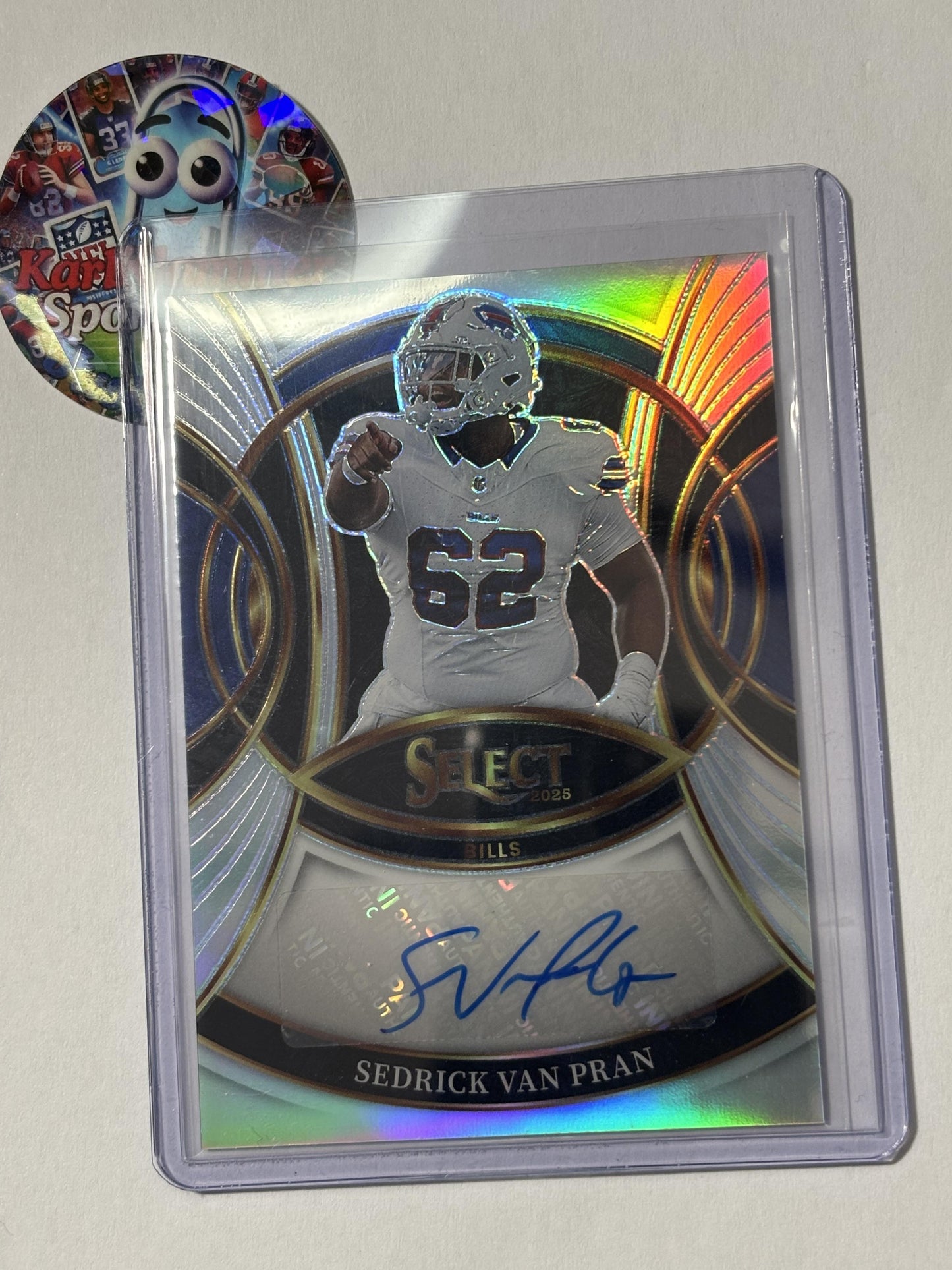 2025 Panini Select #SP-SVN Sedrick Van Pran Signatures Buffalo Bills AU