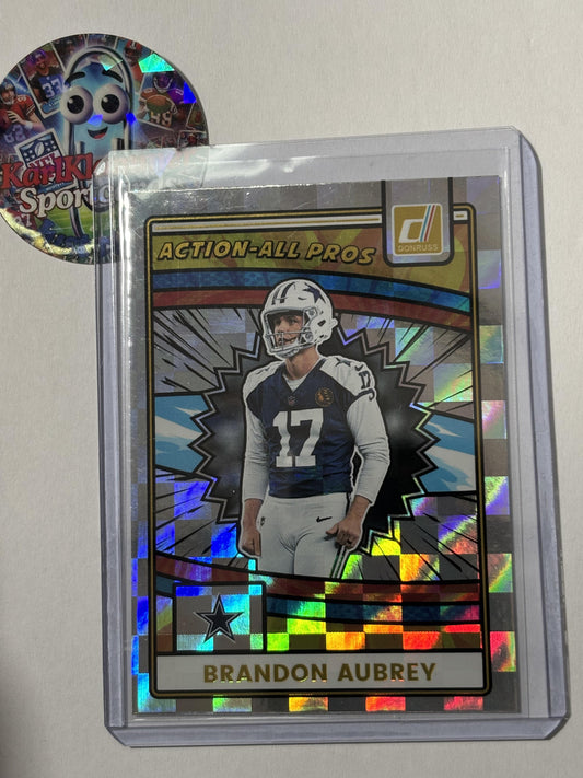 2025 Donruss #AAP-BAU Brandon Aubrey Action-All Pros Dallas Cowboys