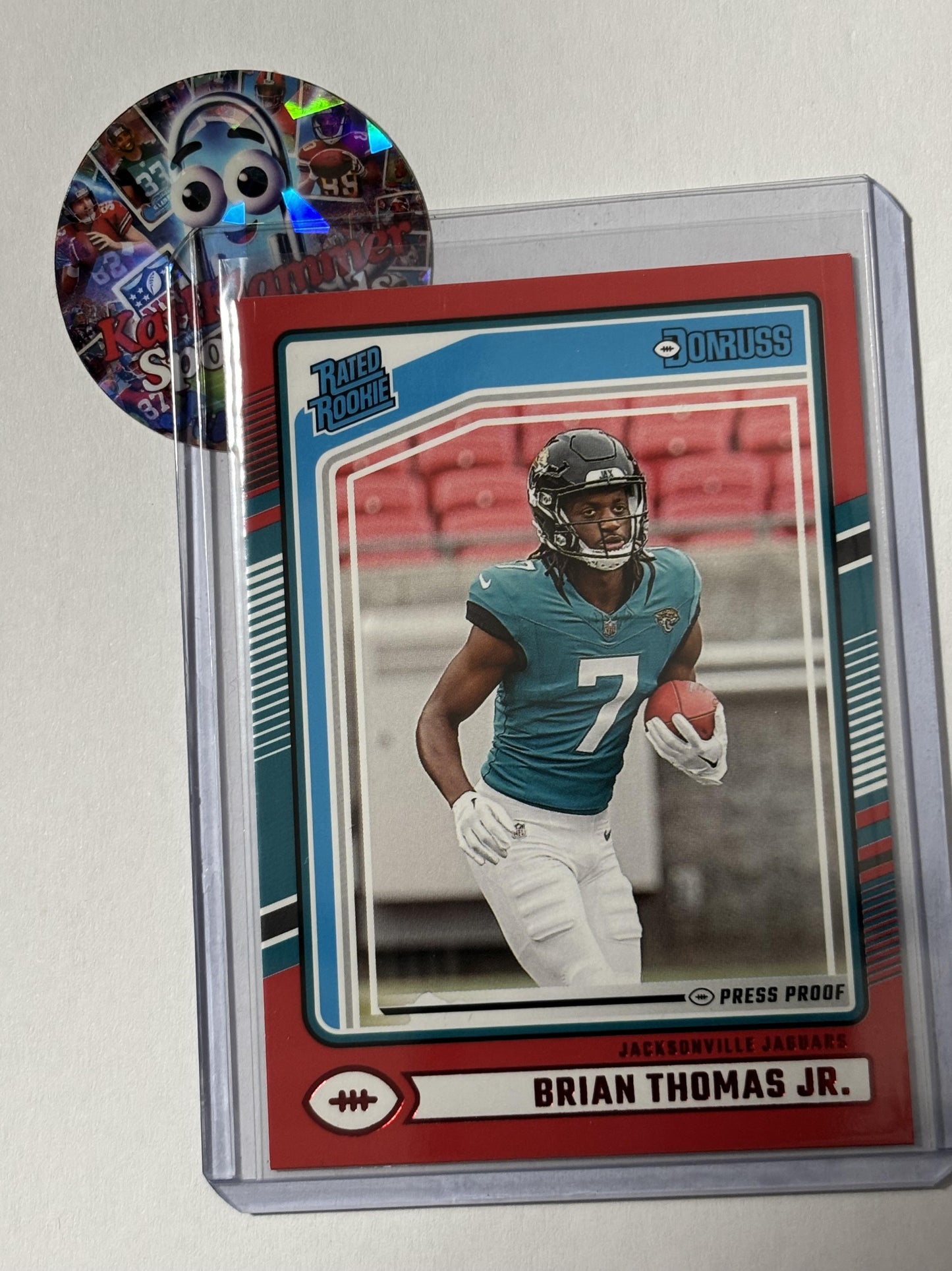 2024 Donruss #313 Brian Thomas Jr. Press Proof Red Jacksonville Jaguars RC