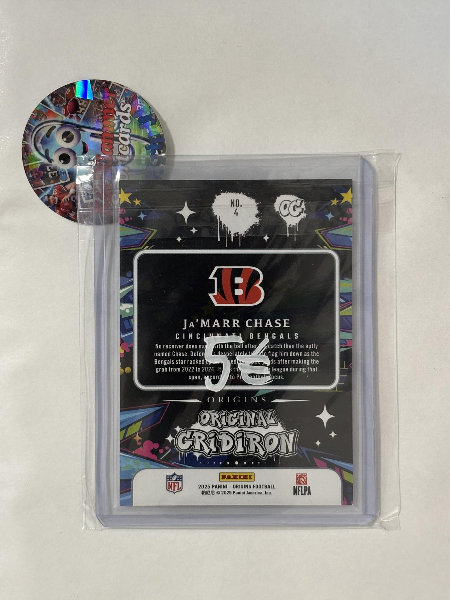2025 Panini Origins #4 Ja'Marr Chase Original Gridiron Cincinnati Bengals