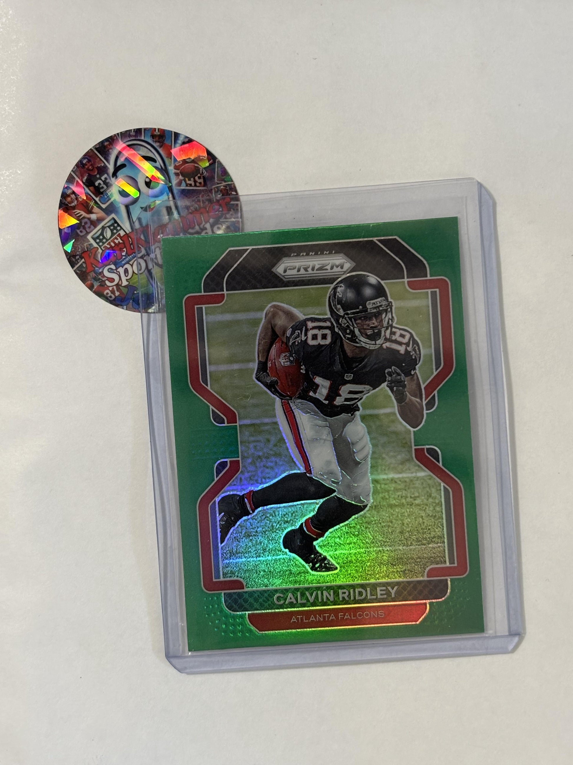 2021 Panini Prizm #322 Calvin Ridley Green Atlanta Falcons
