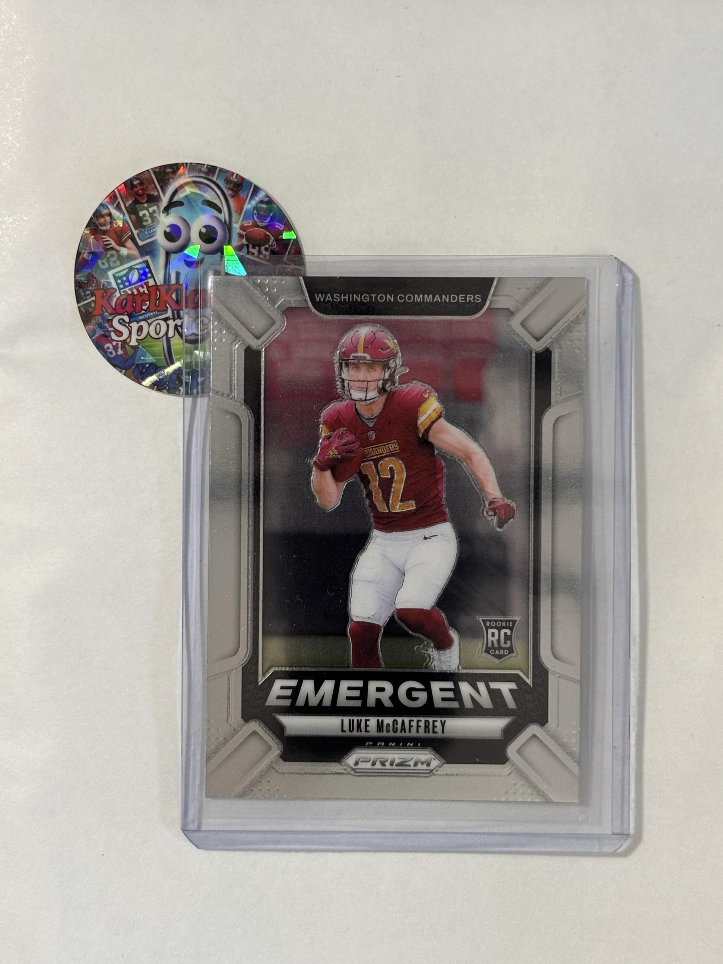 2024 Panini Prizm #14 Luke McCaffrey Emergent Washington Commanders