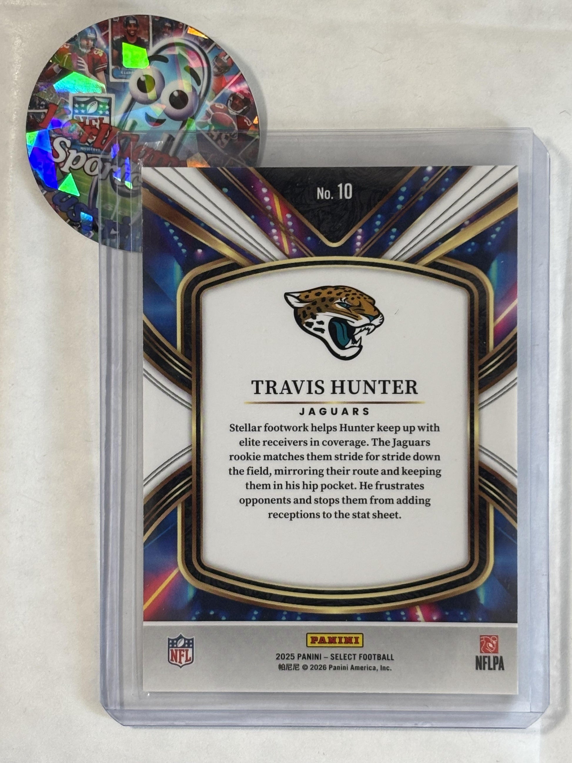2025 Panini Select #10 Travis Hunter Select Future Jacksonville Jaguars