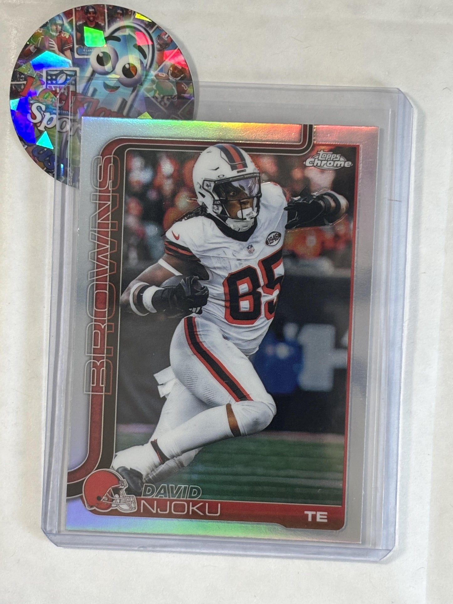 2025 Topps Chrome #69 David Njoku Topps Refractor Cleveland Browns
