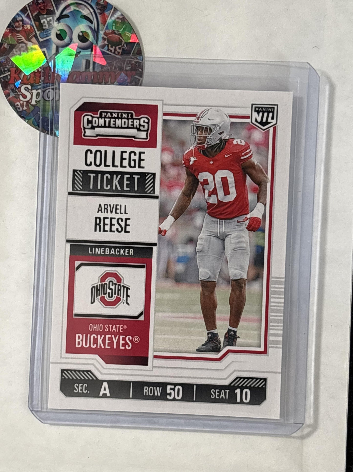 2025 Panini Ohio State University #14 Arvell Reese Ohio State Buckeyes