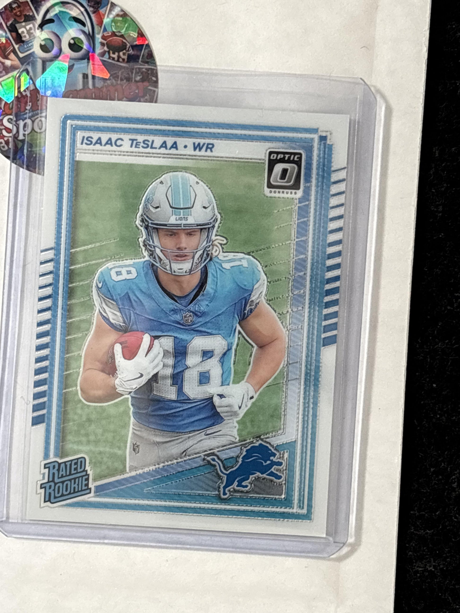 2025 Donruss Optic #219 Isaac TeSlaa Detroit Lions RC