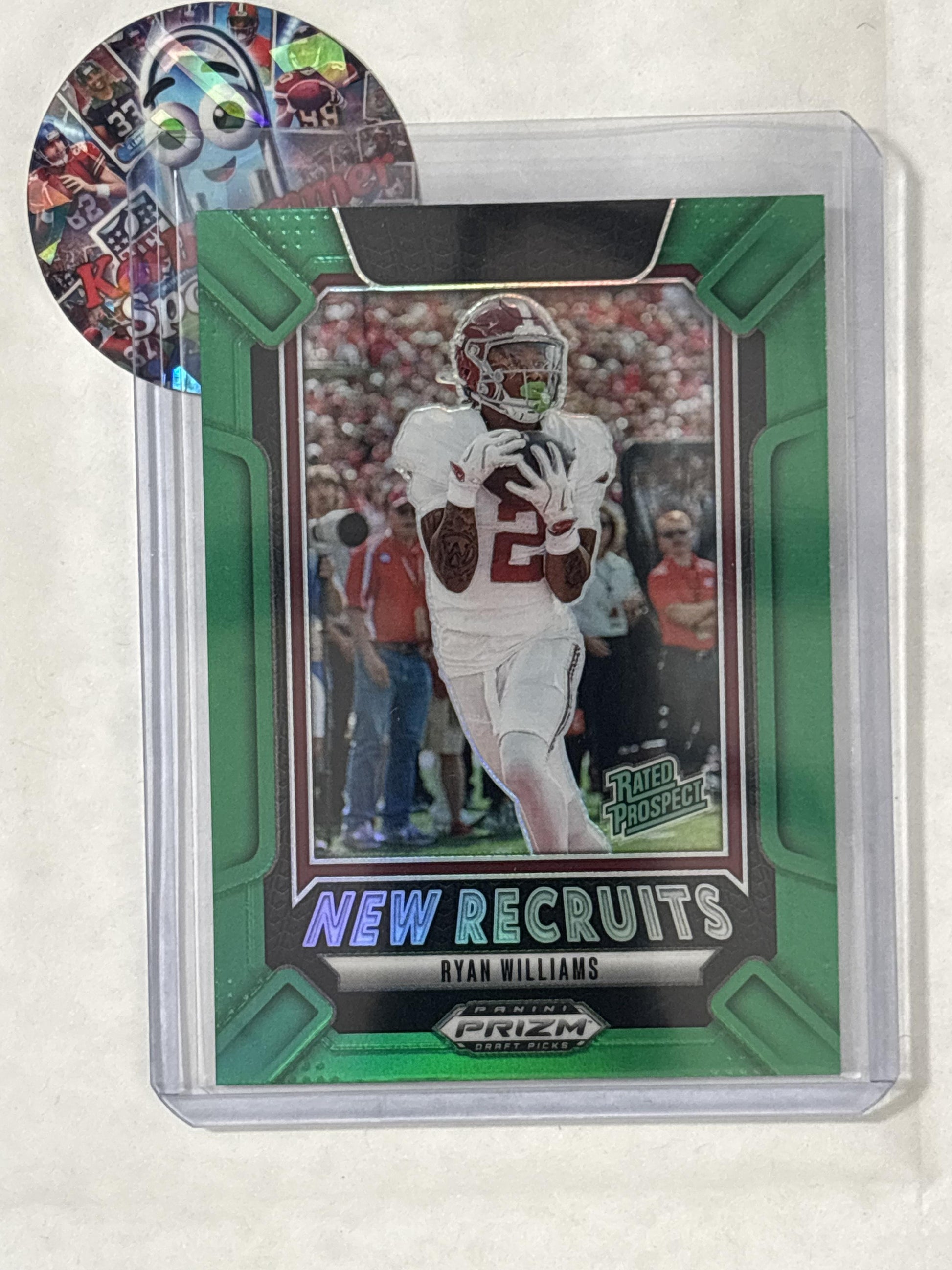 2025 Panini Prizm Draft Picks #23 Ryan Williams New Recruits Green Alabama Crimson Tide