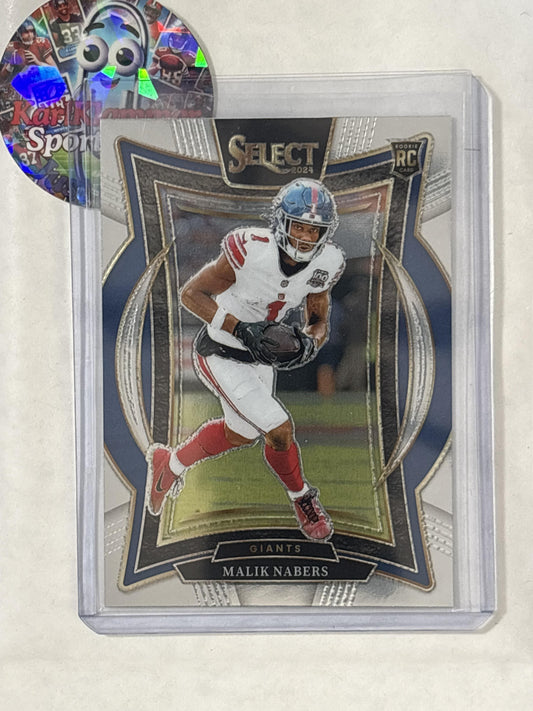 2024 Panini Select #29 Malik Nabers New York Giants RC