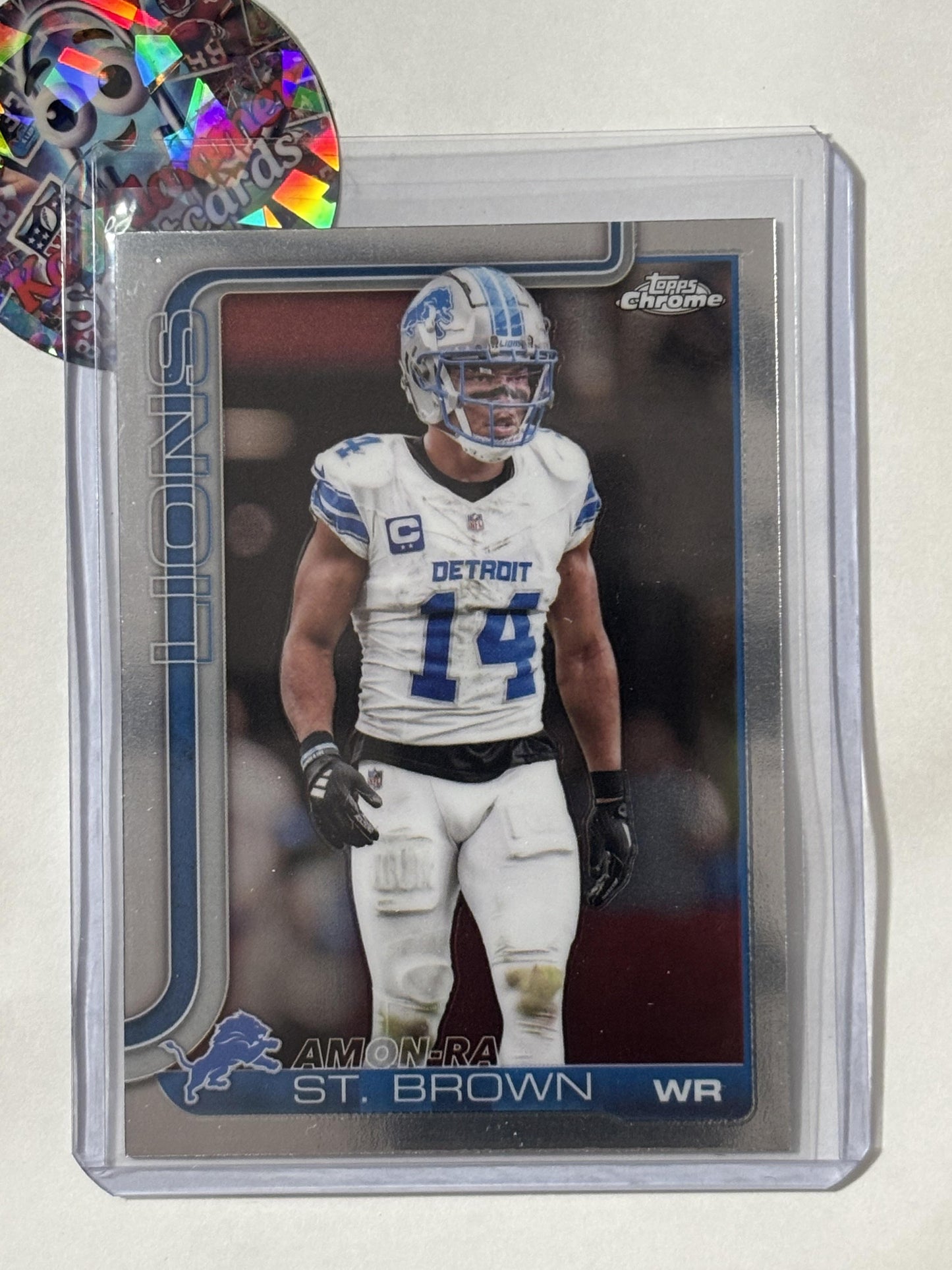 2025 Topps Chrome #98 Amon-Ra St. Brown Detroit Lions