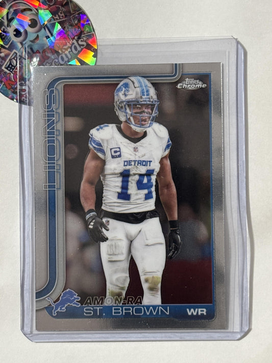 2025 Topps Chrome #98 Amon-Ra St. Brown Detroit Lions