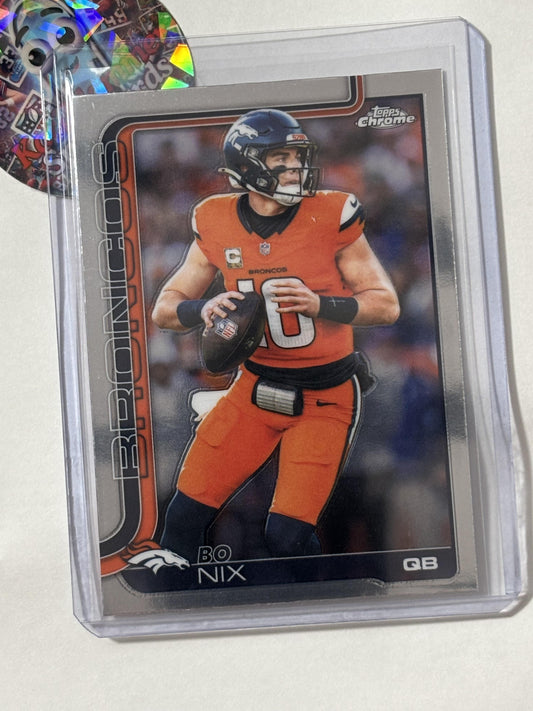 2025 Topps Chrome #88 Bo Nix Denver Broncos